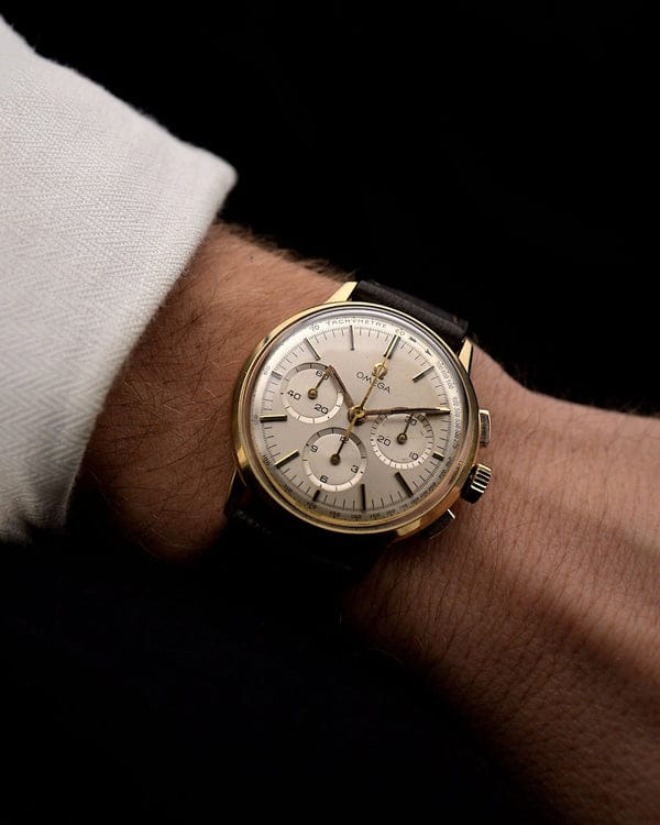 1963 Omeg Cl.321 Chronograph 18k yellow Gold Flawless