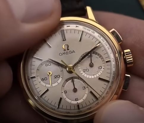 1963 Omeg Cl.321 Chronograph 18k yellow Gold Flawless